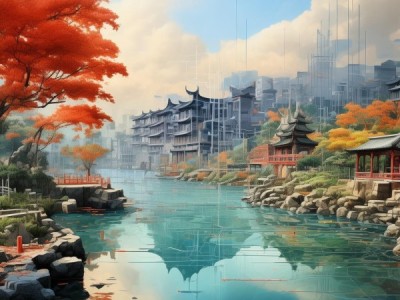 题名，艺术与自然的对话—福州西湖数字油画展